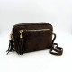 Sac bandoulière rectangle marron