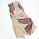 Foulard beige motifs nœuds