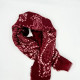 Foulard bordeaux et noir