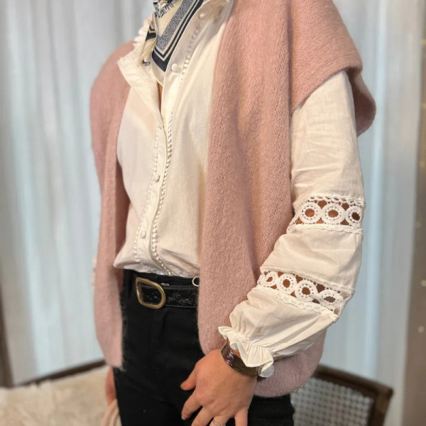 Chemise romantique blanche