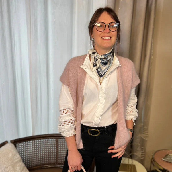 Chemise romantique blanche