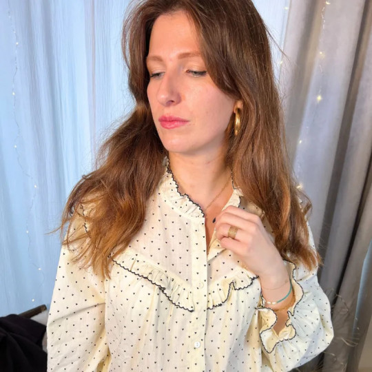 Chemise romantique à cœur