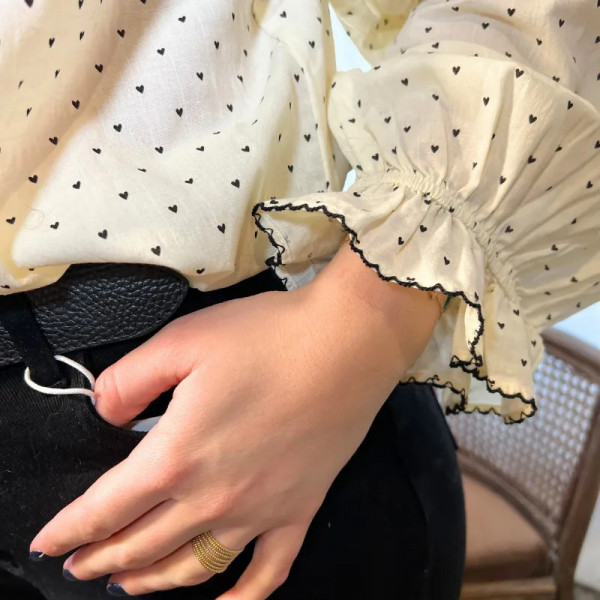 Chemise romantique à cœur