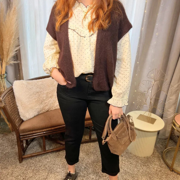 Chemise romantique à cœur