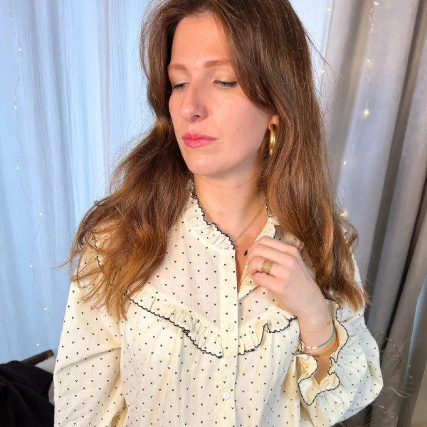 Chemise romantique à cœur