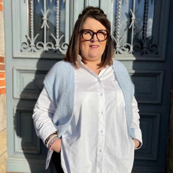 Gilet sans manches bleu clair