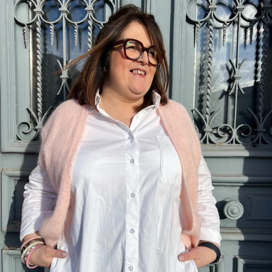 Gilet sans manches rose pâle femme grande taille