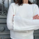 Pull femme blanc élégant
