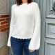 Pull femme blanc élégant