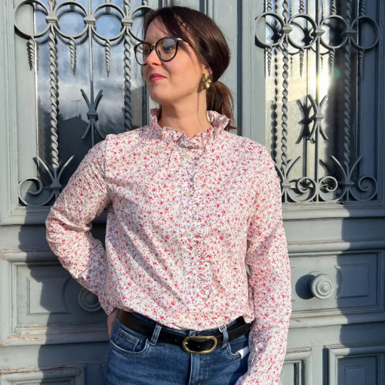 Chemise femme fleurie motifs liberty