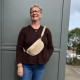 Gilet marron élégant