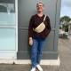 Gilet marron élégant
