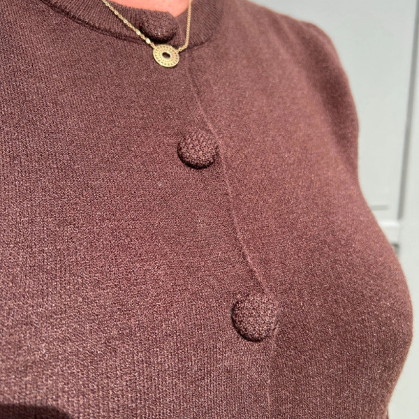 Gilet marron élégant