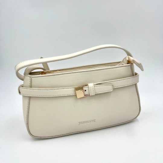 Sac bandoulière à ceinture écru