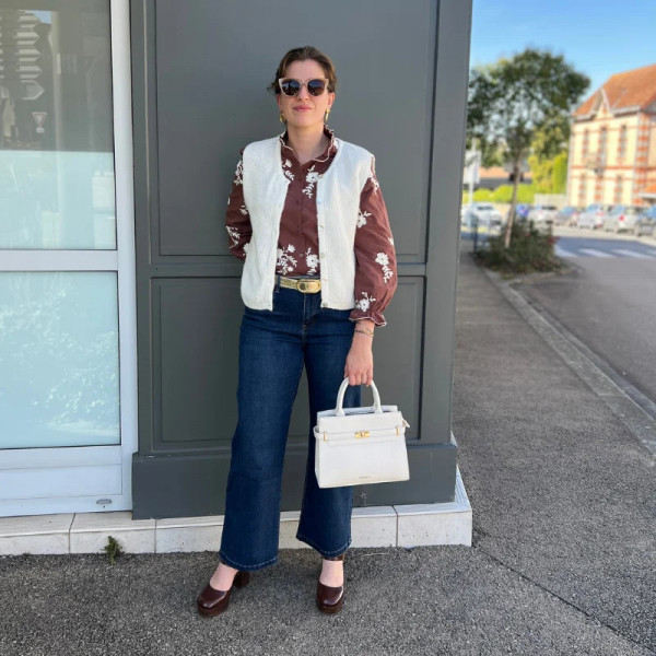 Gilet sans manches blanc