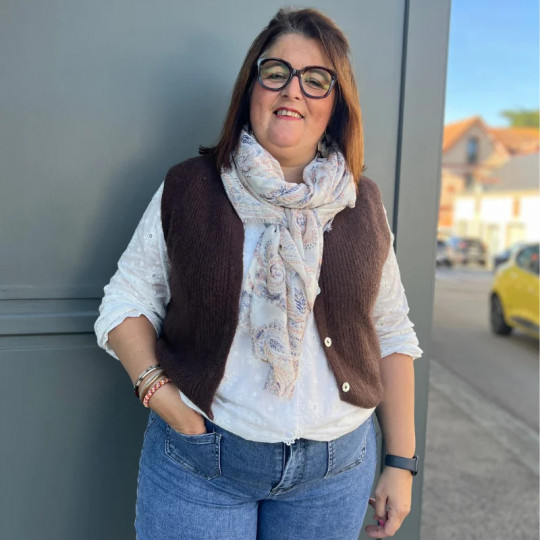 Gilet sans manches marron