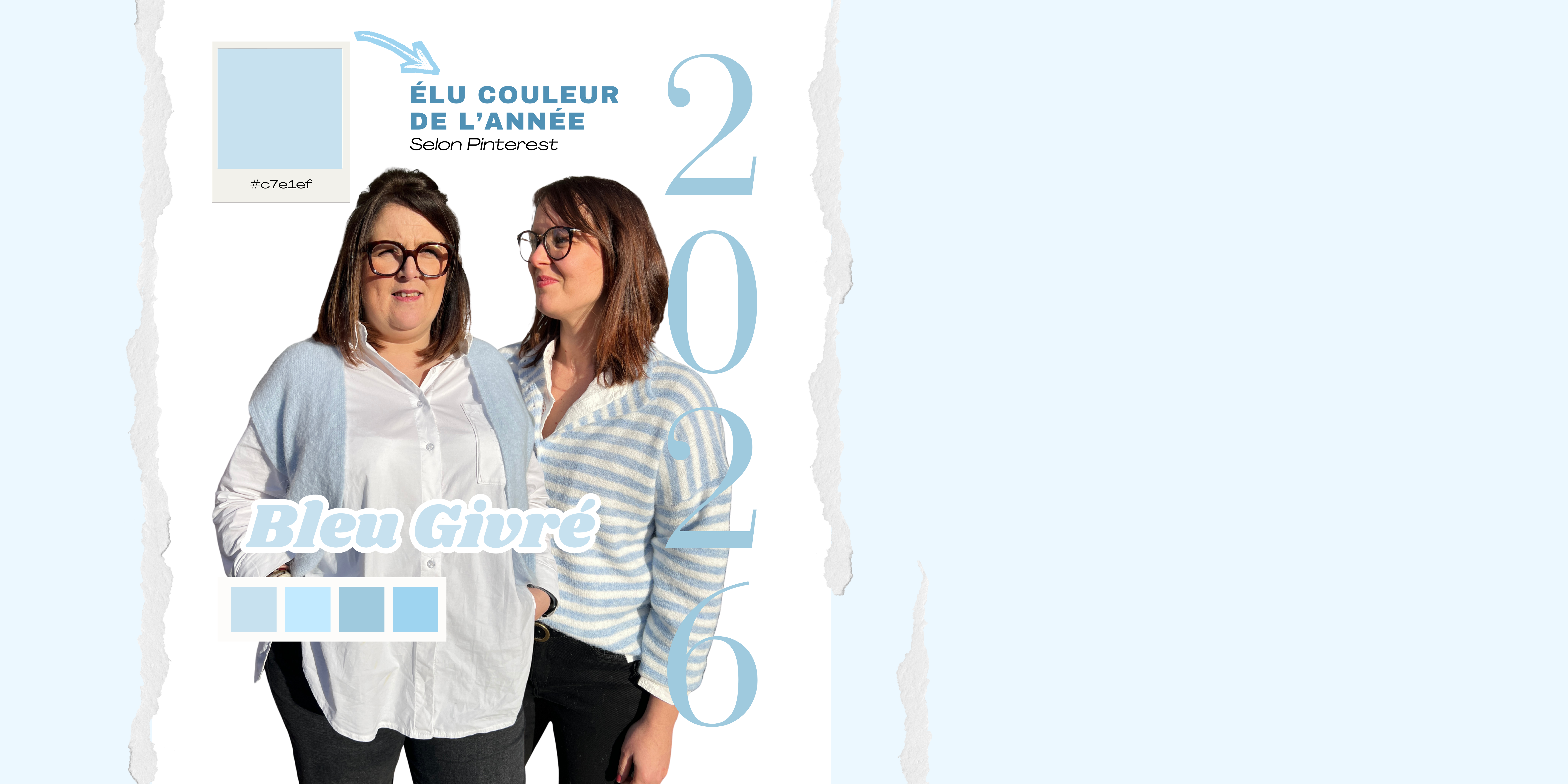 BLEU GIVRE : COULEUR DE L'ANNEE 2026
